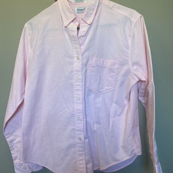 Carriage Court Women’s Pink Button Up - Picture 1 of 4